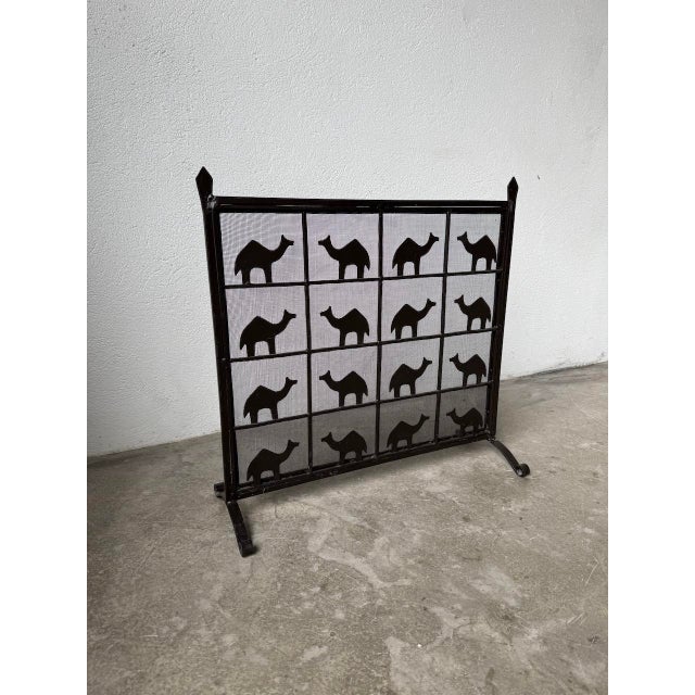 Wrought Iron Fire Screen from Les Marolles, 1950 For Sale - Image 15 of 18