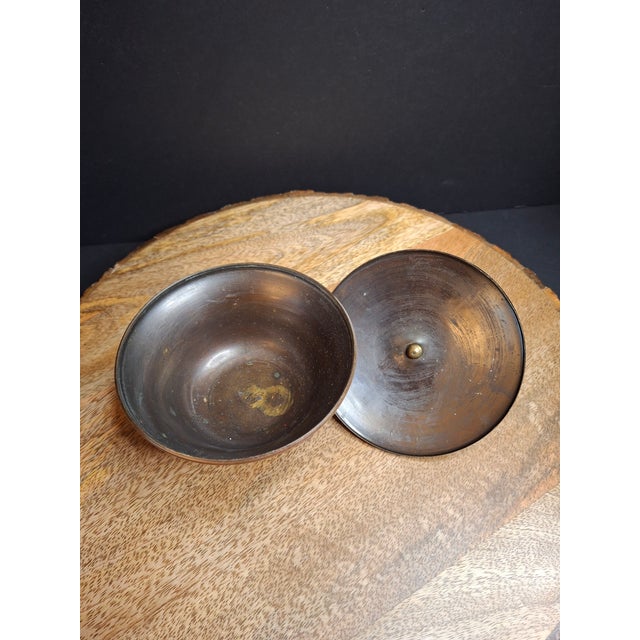 1950s Vintage Pal-Bell Israel Bronze Honey Dish Twelve Tribes Maurice Ascalon Rosh Hashanah MCM Judaica For Sale - Image 5 of 11