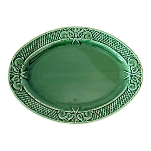 Bordallo Pinheiro 'Rabbit Green' Serving Platter | Portugal Art Pottery