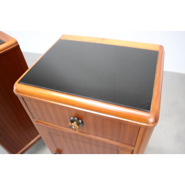 1930s Art Deco Bedside Tables, Former Czechoslovakia, 1930s, Set of 2 For Sale - Image 5 of 18