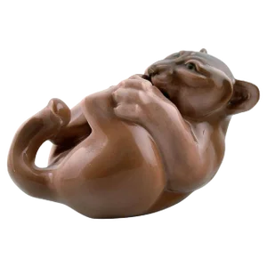 Porcelain Lion Cub from Royal Copenhagen, 2000s