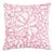 Sidonie 22" Pink Floral Pillow For Sale
