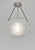 Jean Noverdy French Art Deco Pendant Light - Frosted Glass Bowl by Noverdy 1930s - 3 Available For Sale - Image 4 of 12