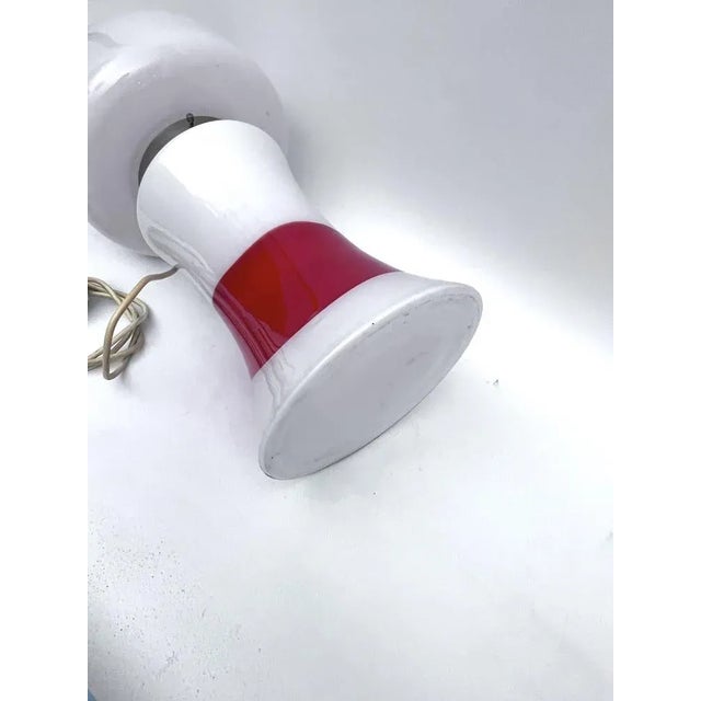 Mid-Century Modern Space Age Murano Glass Table Lamp from Mazzega, Italy, 1970s For Sale - Image 3 of 12