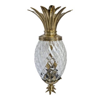 Hinkley Plantation Hanging Pineapple Pendant Light – Solid Brass Fixture For Sale