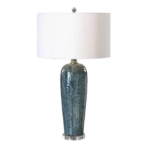 Maira Blue Ceramic Table Lamp