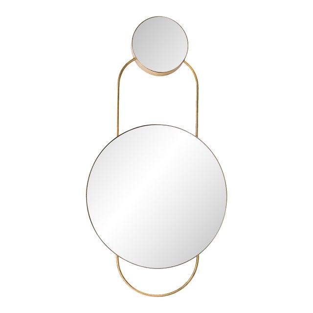 Metal Gold Wall Mirror For Sale