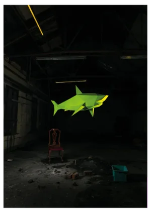 Liam Hopkins, Industry Shark Chair, Photographic Print