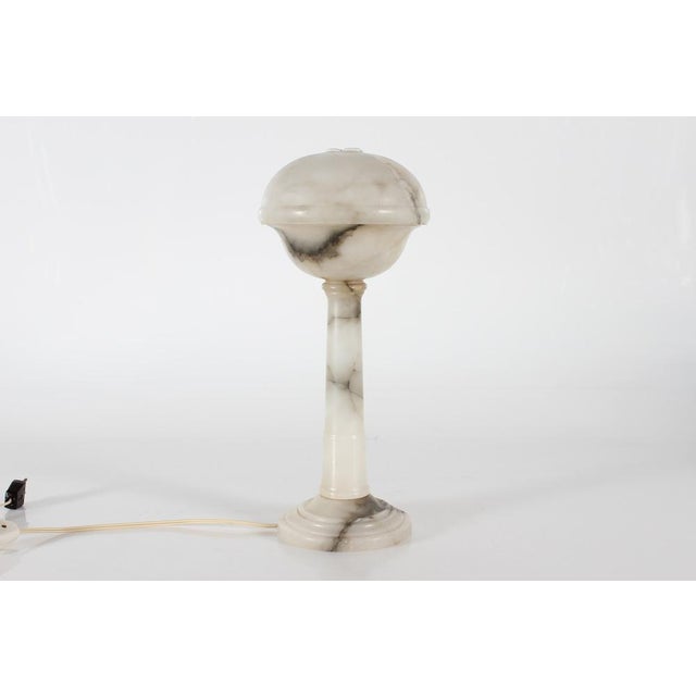 Art Deco Alabaster Table Lamp, 1930s For Sale - Image 9 of 9