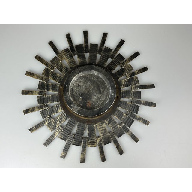 Mid-Century Modern Vintage Brutalist Wall Lamp in Iron and Glass from Honsel Leuchten, 1960s For Sale - Image 3 of 18