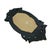 1970s Vintage Hand-Carved Wooden Oval Mirror With Foliate Frame For Sale - Image 5 of 5