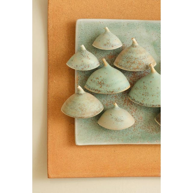 Ceramic Swedish Ceramic Wall Plaque by Vivi Calissendorff, 1980s For Sale - Image 7 of 8