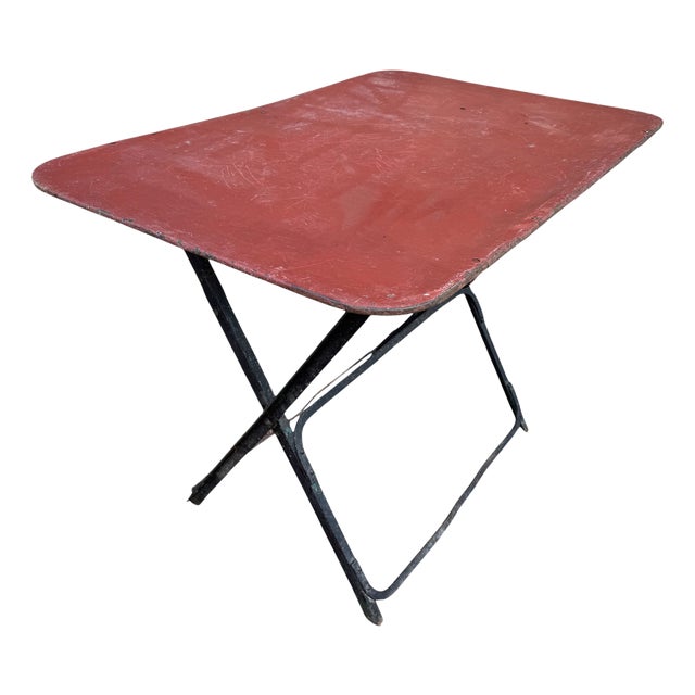 Provencal Folding Iron Garden Table, 1900s For Sale