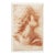 Antique French Conté Crayon Portrait Study on Handmade Paper, With Custom Mat For Sale