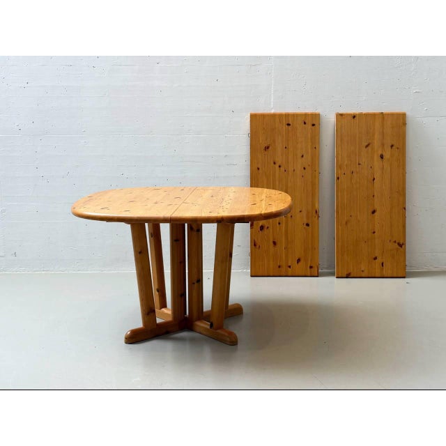 Country-Style Dining Table with Extension Leaves, 1970s For Sale - Image 16 of 16