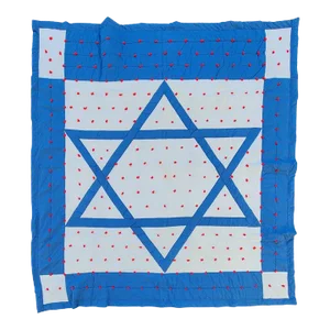 30s Blue and White Star of David Quilt