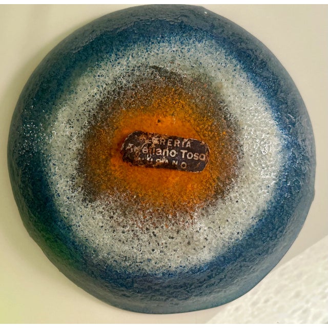 Aureliano Toso Murano Art Glass Bowl 1960s Mid Century Modern For Sale In New York - Image 6 of 6