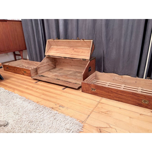 French Officers Cabin Trunk, 1850s For Sale - Image 18 of 18