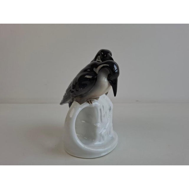 Ceramic Art Deco Czech Porcelain Penguin Figurine from Pfeiffer & Löwenstein, 1930 For Sale - Image 7 of 15