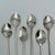 Mid-Century Modern Silverplate Leaf Design Cocktail Stirrer Straws Sipper Spoons Denmark - Set of 6 For Sale - Image 9 of 16
