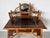 19th-Century English Aesthetic Movement Burnt Bamboo & Lacquer Writing Desk With Mirror For Sale - Image 4 of 17