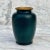 Mid 20th Century Vintage Chinese Porcelain Landscape Motif Turquoise Bud Vase For Sale - Image 5 of 12