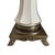 Vintage Cream Brass Gold Hollywood Regency Gilded Porcelain Boudoir Table Lamps - a Pair For Sale In Chicago - Image 6 of 6