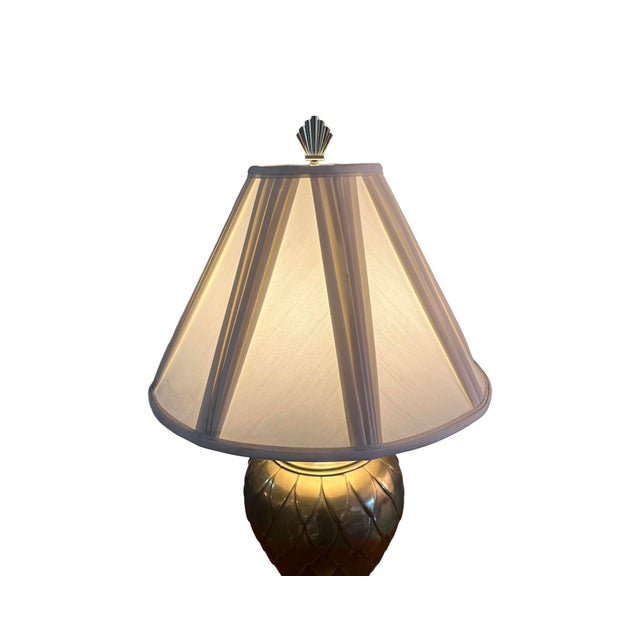 Mid-Century Modern Vintage Mid Century Modern Brass Peacock Set of 2 Table Lamps Hollywood Regency For Sale - Image 3 of 11