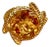 8 Carat Natural Round Citrine Cocktail Ring in 14 Karat Yellow Gold, Estate For Sale