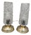 Vintage Bubble Lamps on Gold Bases, 1970s For Sale