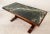 Mid 20th Century Unique Marble and Wood French Inspired Trestle Console/Libaray/Coffee/Cocktail/Display Table Great Vintage Condition For Sale - Image 4 of 11