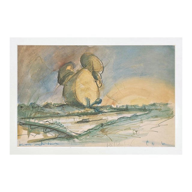 Claes Oldenburg, Proposed Colossal Monument for Battersea Park, London, Drum Set, 1966 For Sale