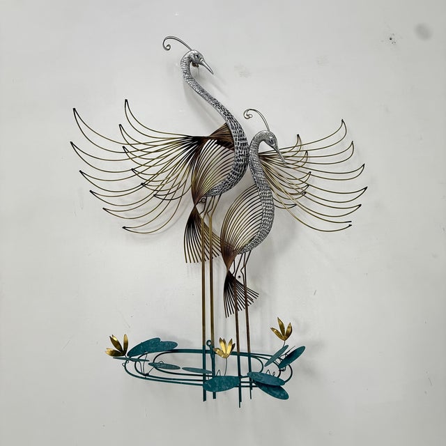 Vintage Peacock Wall Art Sculpture by Curtis Jere, 1970s For Sale - Image 10 of 14