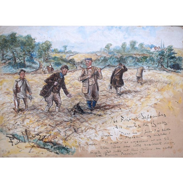 The First of September All Among the Barley Watercolour by Finch Mason For Sale - Image 4 of 6