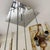 1970s Modernist 16-Light Chandelier in Murano Glass and Steel, 1970s For Sale - Image 5 of 13