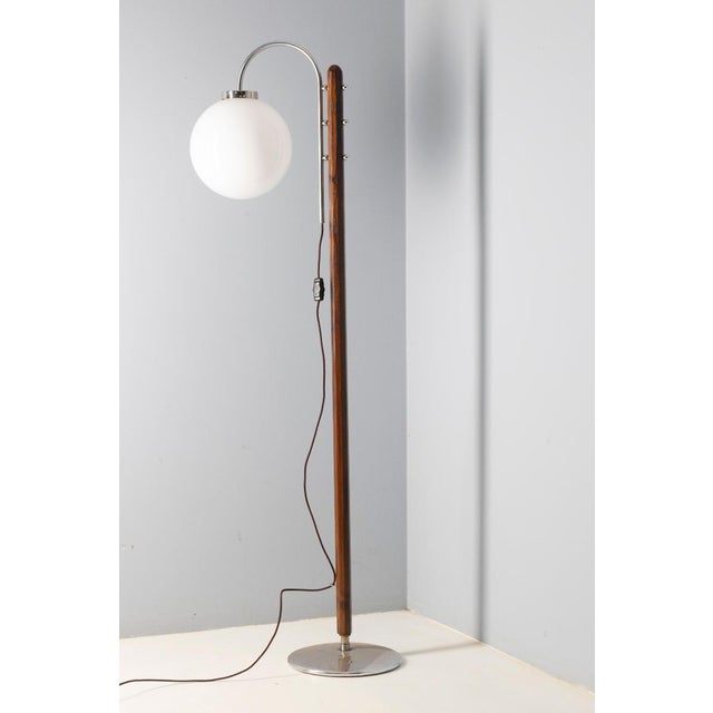 Wood Floor Lamp by Jindřich Halabala for Up Závody, 1930s For Sale - Image 7 of 9