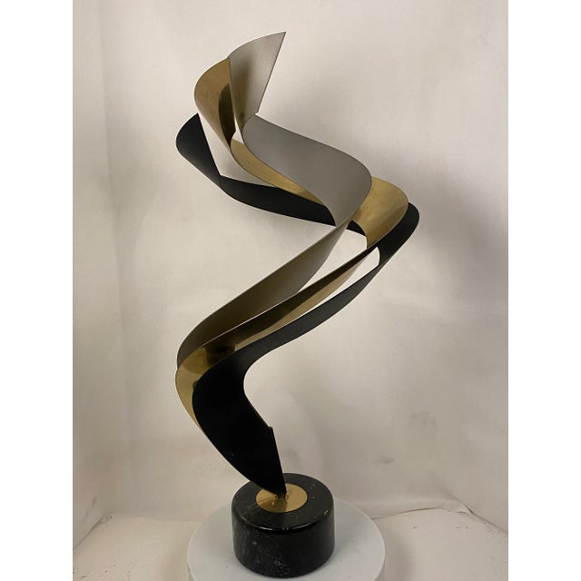 Black Vintage Mid-Century Modern Curtis Jere Sculpture For Sale - Image 8 of 13