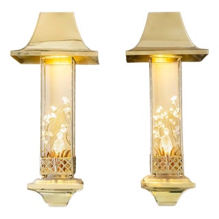 Pair of Sconces in the style of Maison Baguès, France, Mid-20th Century For Sale