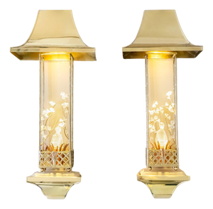 Pair of Sconces in the style of Maison Baguès, France, Mid-20th Century