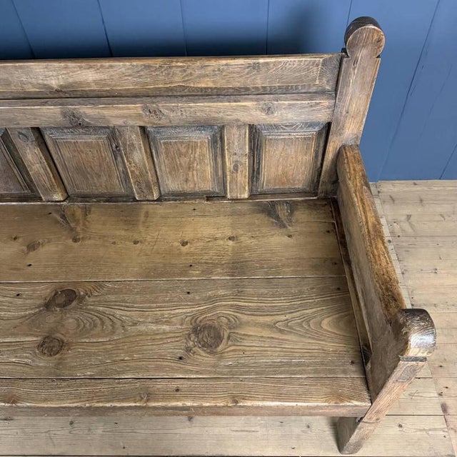 Antique Spanish Wooden Bench, 19th Century For Sale - Image 14 of 18