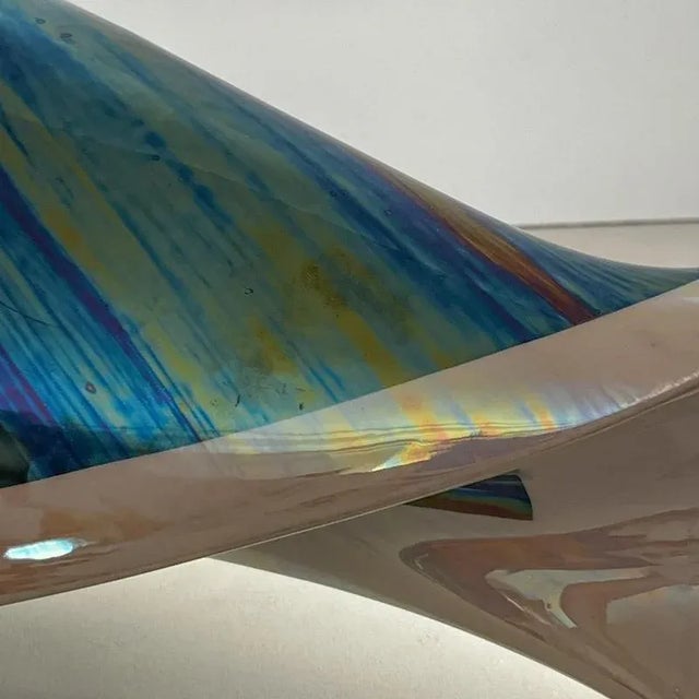 Sculptural Iridescent Ceramic Vase, 1960s-1970s For Sale - Image 12 of 15