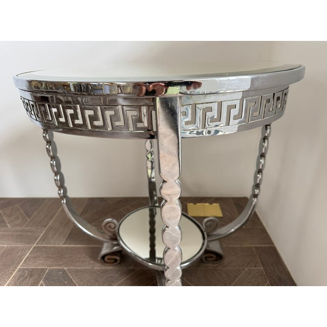 Art Deco Chrome Table, 1930 For Sale - Image 9 of 11