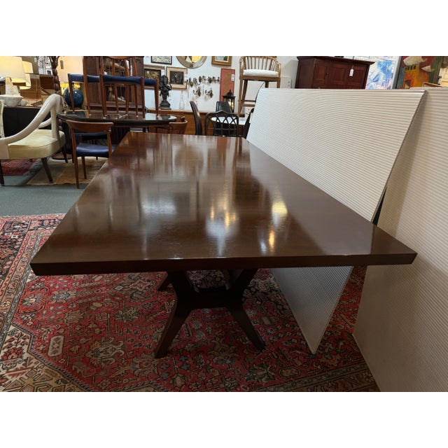 Joseph Jeup Sculpted Trestle Dining Table For Sale - Image 10 of 13