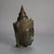 Antique Cast Bronze Crowned Tibetan Buddha Head 18thC For Sale - Image 4 of 5