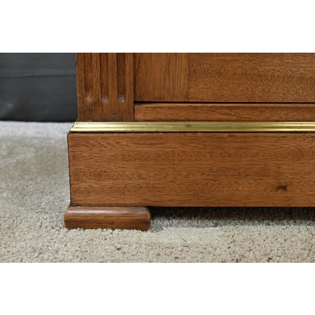 Small Louis XVI Style Mahogany Glass Bookcase, 1930s For Sale - Image 9 of 16