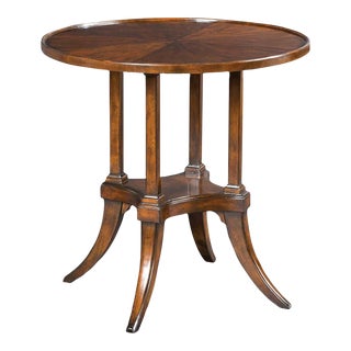 Woodbridge Furniture Marseille Pedestal Table, Bordeaux Finish For Sale