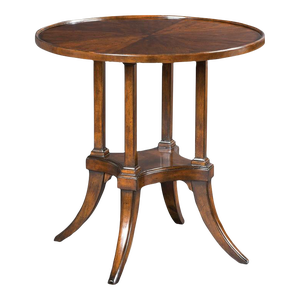 Woodbridge Furniture Marseille Pedestal Table, Bordeaux Finish