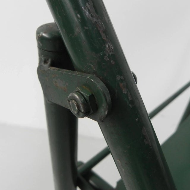 Industrial Steel Du-Al Folding Chairs from Dare Inglis, Set of 4 For Sale - Image 4 of 18