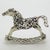 1980s Vintage Italian Handmade Genuine Silver Rocking Toy Horse Figurine Miniature, Made in Tuscany (Italy) For Sale - Image 5 of 9