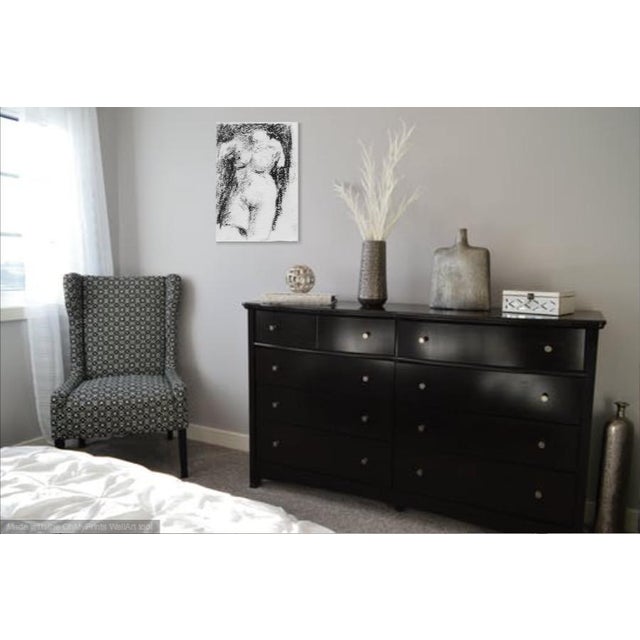 PRICE REDUCED: Over 19 people have "liked" this painting, be the one to own it! Delicate charcoal and pencil master...